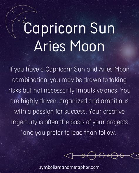 Aries sun, Capricorn ascendant This sign combination is rather difficult to deal with! They are quite individualistic, not really selfish, but they both . . Aries sun virgo moon capricorn rising